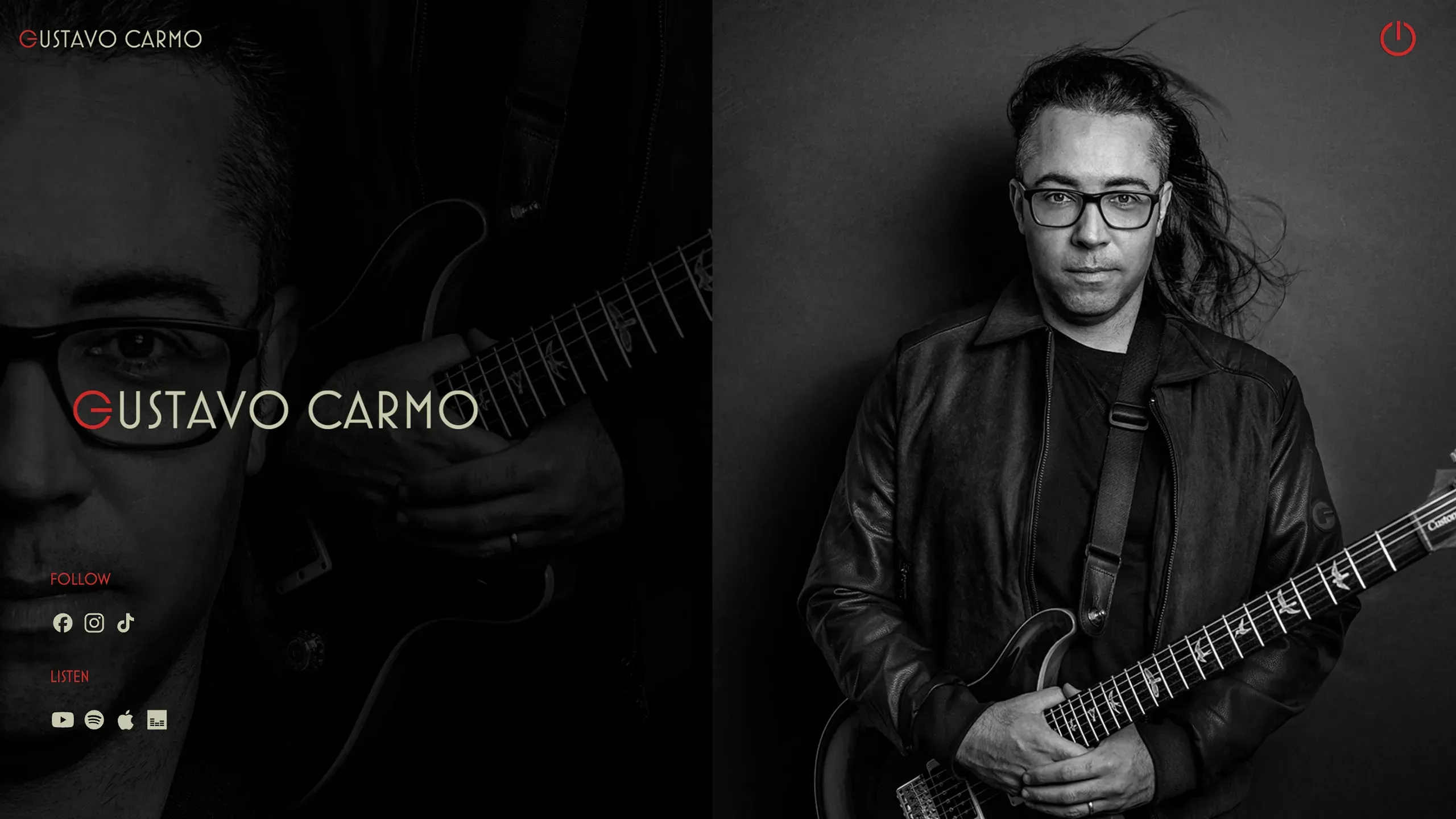 Screenshot of Gustavo Carmo's Website (1)