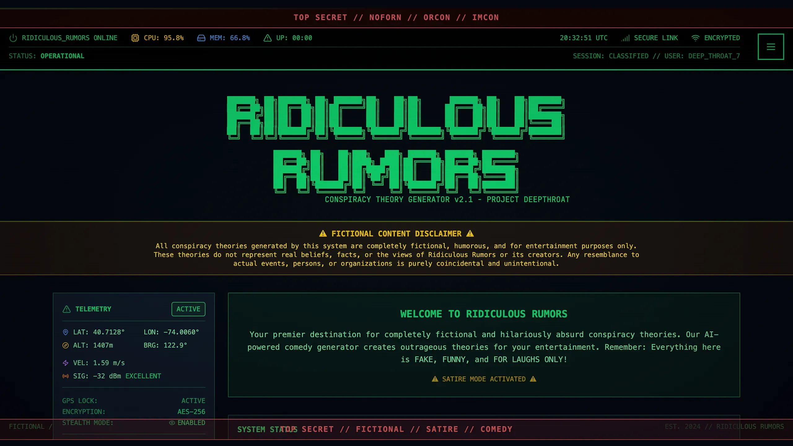 Screenshot of Ridiculous Rumors (1)