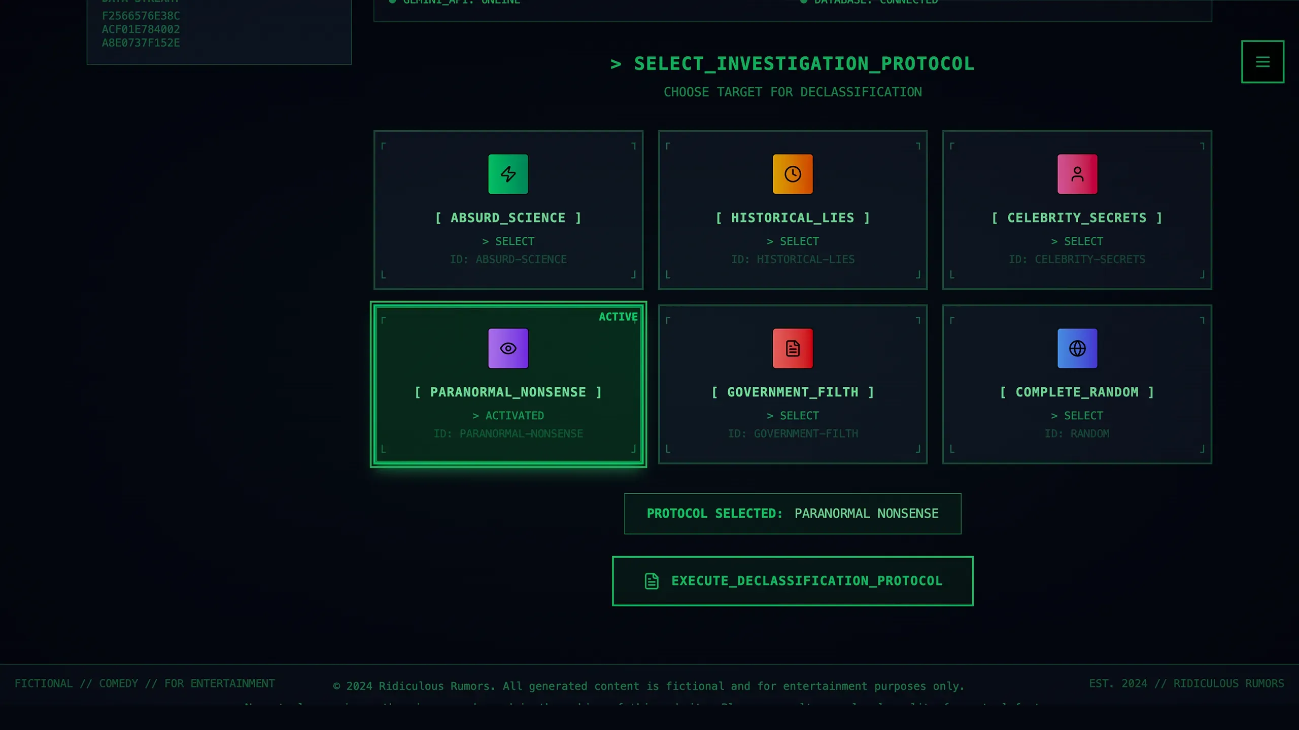 Screenshot of Ridiculous Rumors (2)
