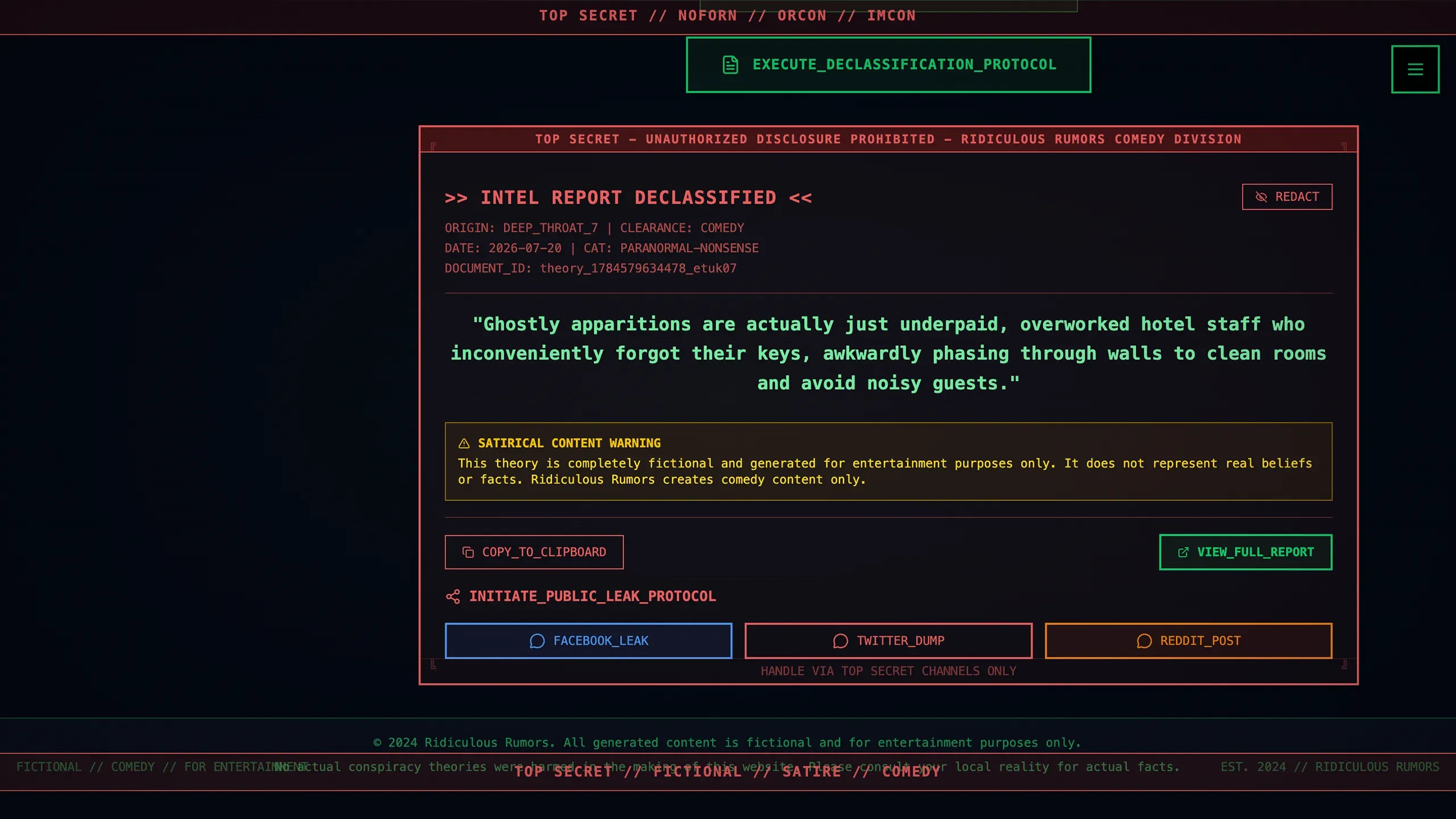 Screenshot of Ridiculous Rumors (3)