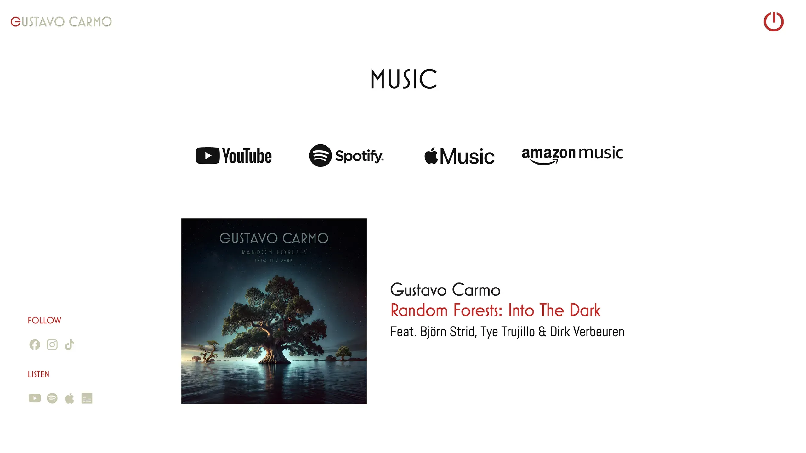 Screenshot of Gustavo Carmo's Website (3)