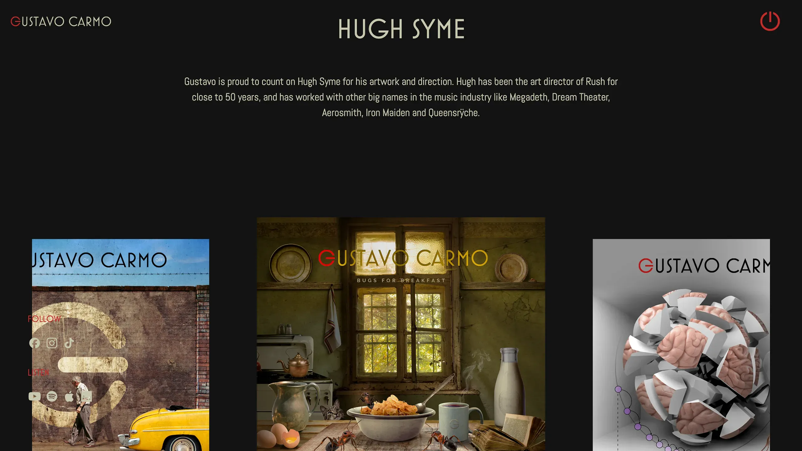 Screenshot of Gustavo Carmo's Website (4)