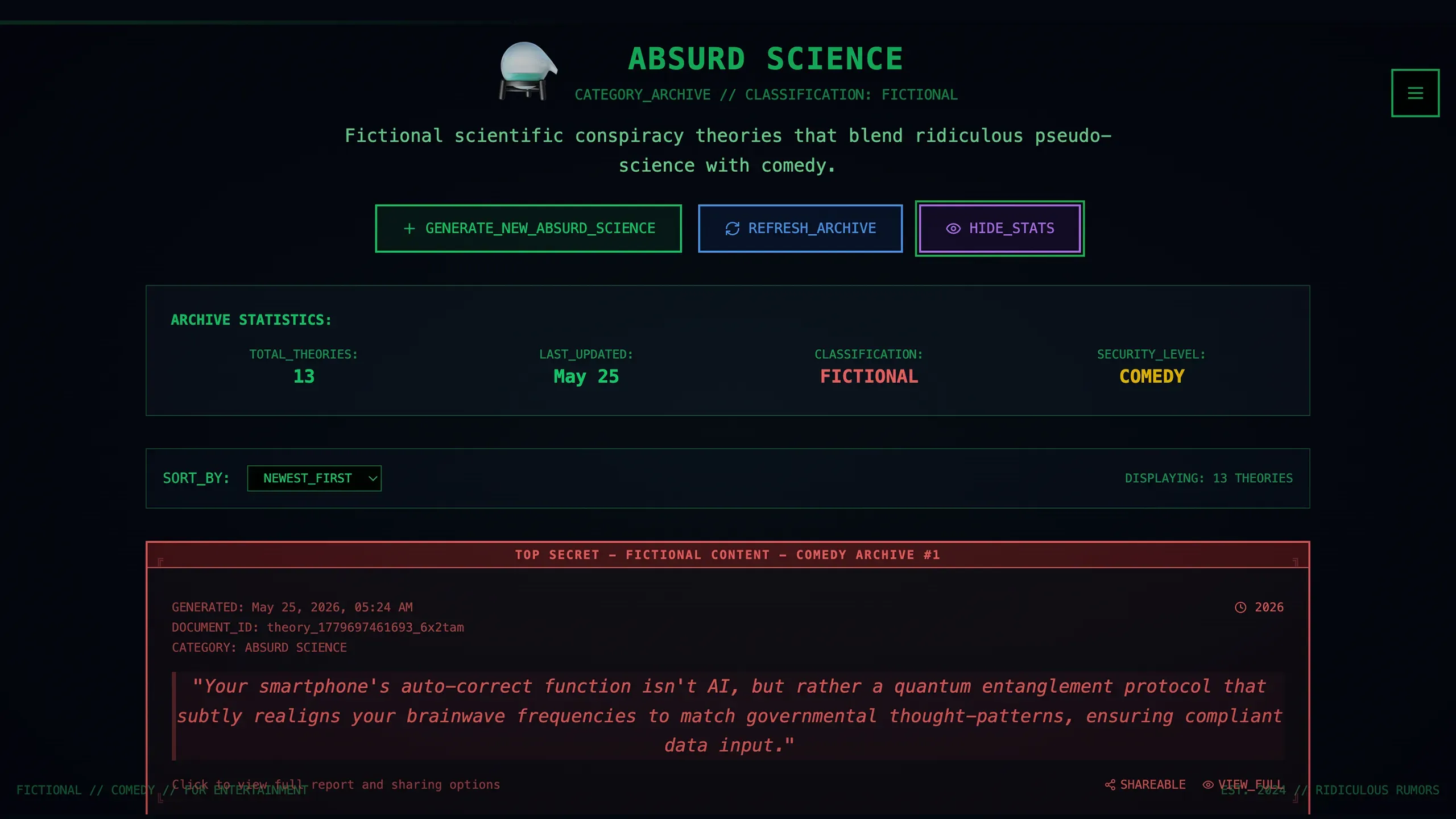 Screenshot of Ridiculous Rumors (5)